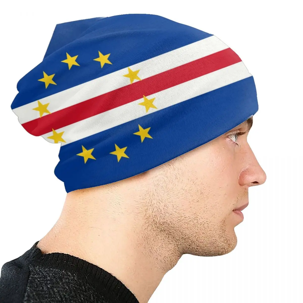 Cape Verde Flag Skullies Beanies Caps Men Women Unisex Cool Winter Warm Knitting Hat Adult Bonnet Hats