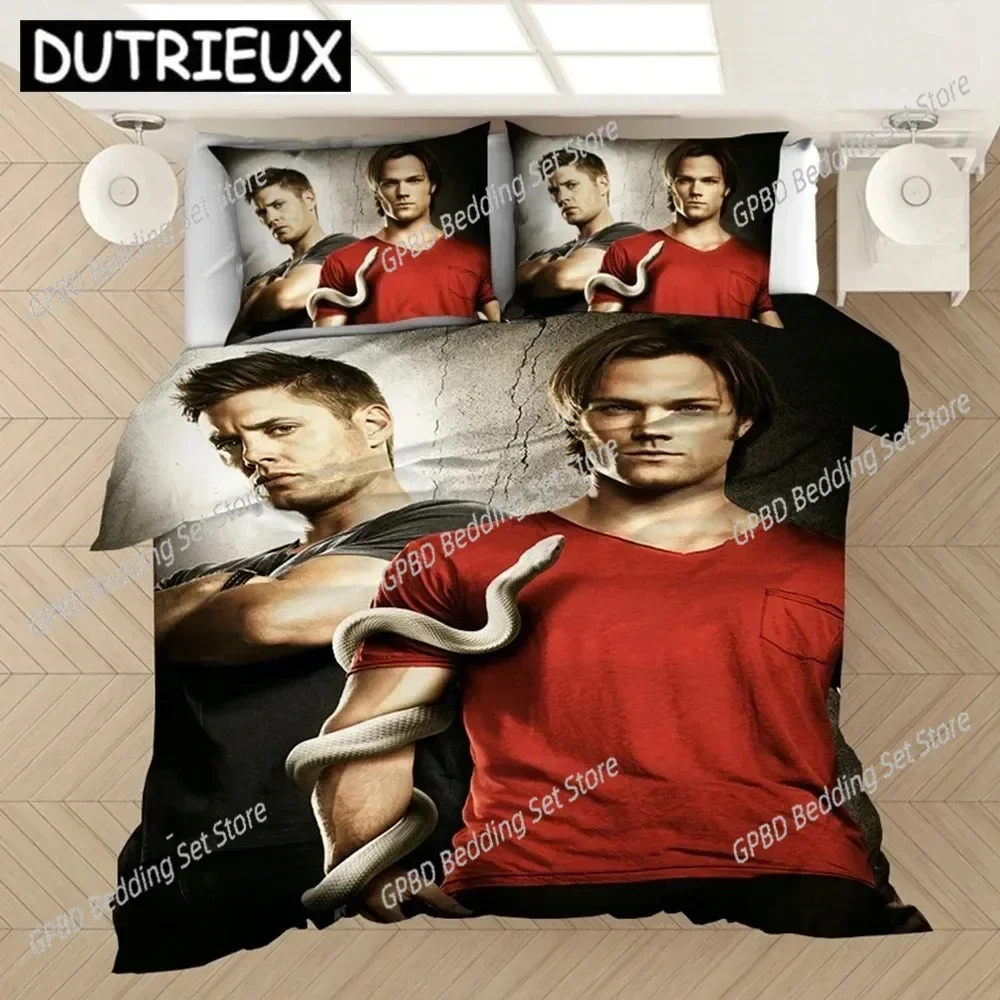 

Supernatural TV Series Sam Dean Bedding Set Bedroom Soft Modern Bedspreads Comefortable Duvet Cover Quilt Cover And Pillowcase