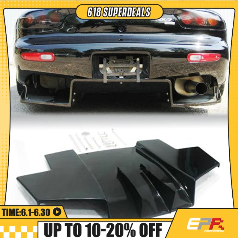 Para Mazda RX7 FD3S GAGE Estilo Difusor Traseiro (2pcs) - Difusor de Para-choque Traseiro Kagotani de Fibra de Carbono para RX-7 1993-2002 JDM Aero Kit