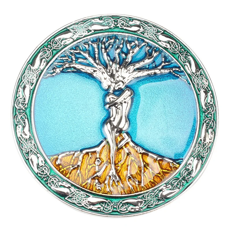 Fibbia per cintura in lega Big Tree YonbaoDY K453 Non piacciata da guadagni esterni, non tristificata da perdite personali