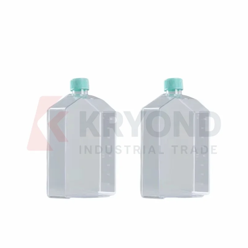 Cell And Tissue Culture Flask Canted Neck 850ml Standard Surface Treated Cell Growth Area 300cm2 Sterilized Packing 3 PK