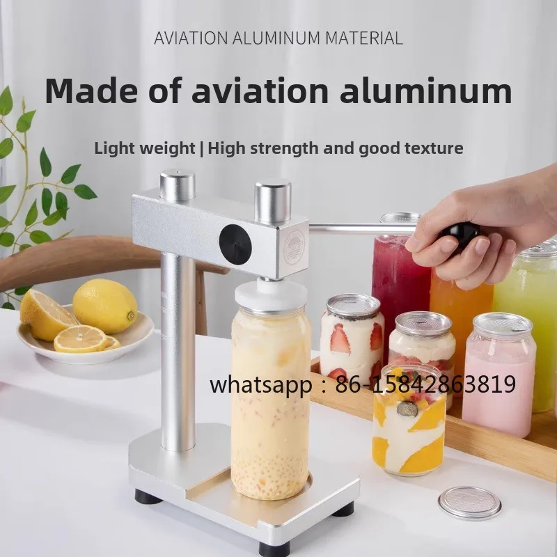 New WK-001 Sixth Generation Manual Disposable Can Hand Automatic Sealing Machine Lightweight Milk Tea Commercial Capping Machine