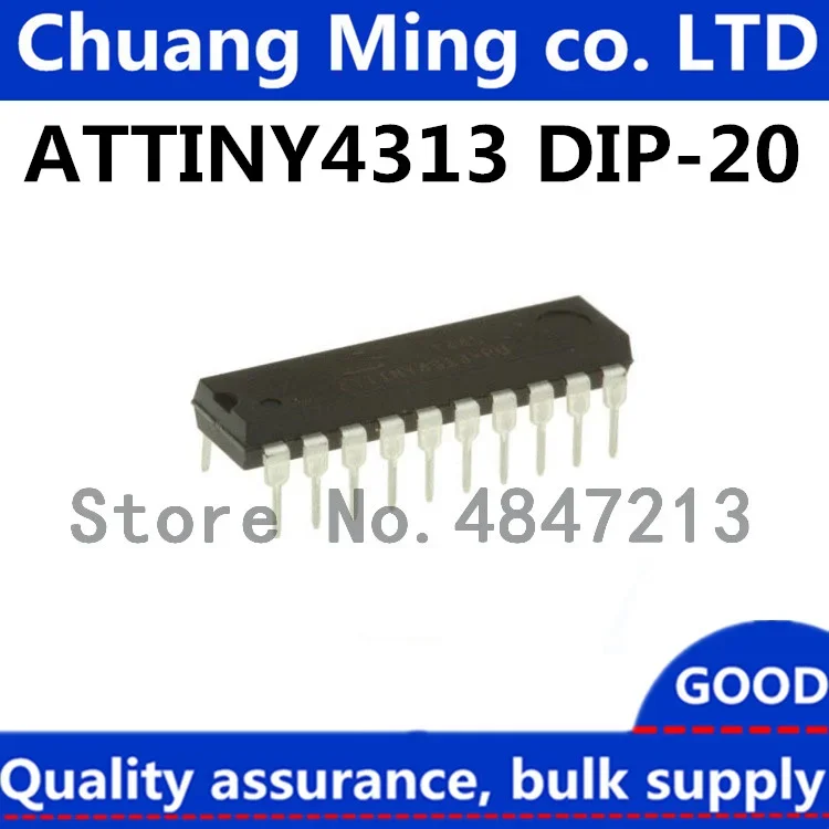 Free Shipping 10pcs/lots ATTINY4313-PU ATTINY4313-PC ATTINY4313 DIP-20 IC In stock!