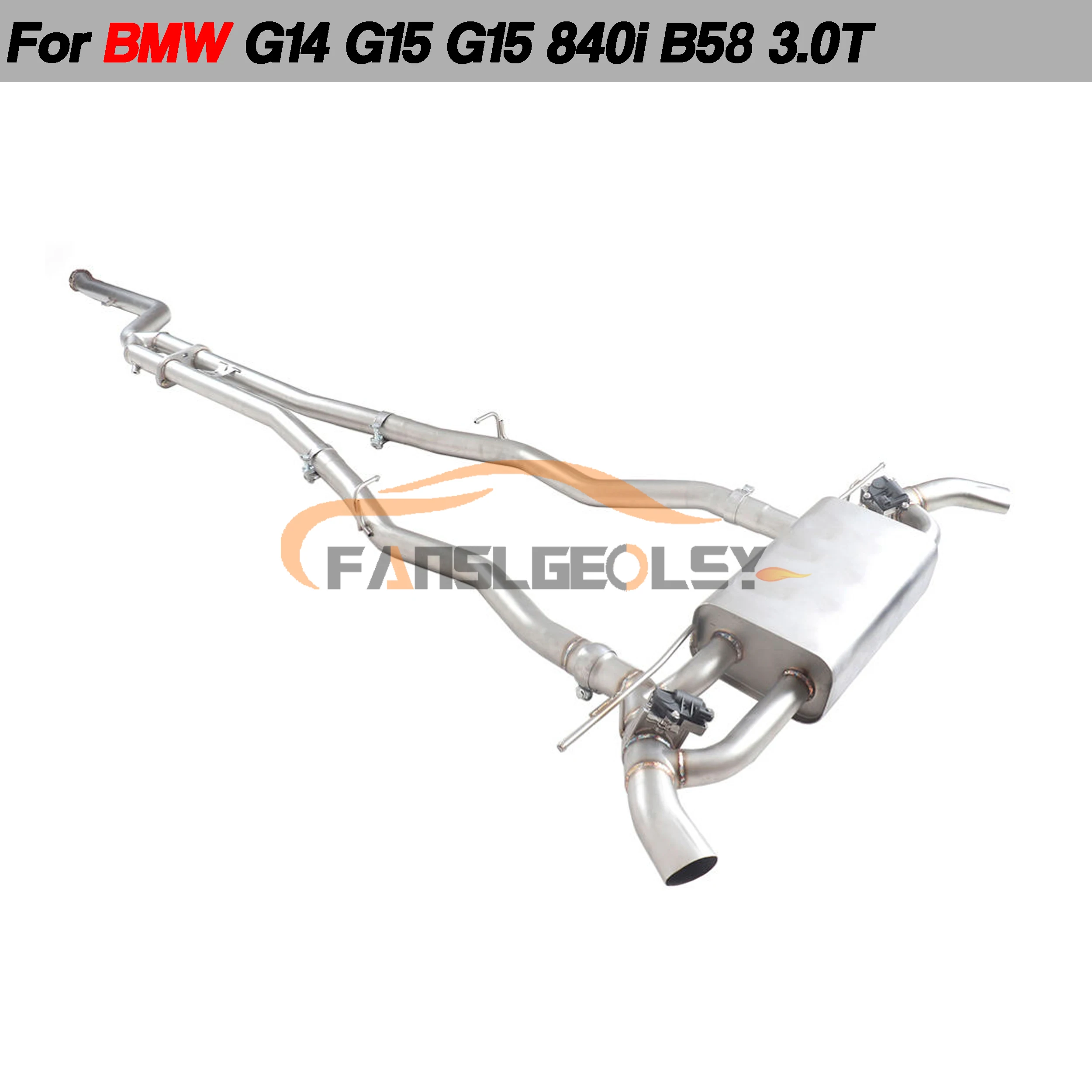 For BMW 8 Series 840i B58 3.0T Steel Catback Performance Exhaust System Valve With Muffler Pipes Tuning exhaust assembly