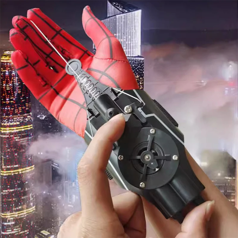 2024 New Ml Legends Spiderman Web Shooters Usb Charging Spider Man Wrist Launcher Cosplay Peter Parker Props Gloves Toys Gifts