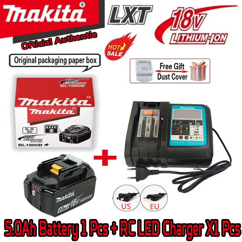 

100% Genuine/Original Makita 18V 6.0Ah Makita Tools Drill Battery bl1850b BL1850 bl1860 bl 1860 bl1830 bl1815 bl1840 LXT400