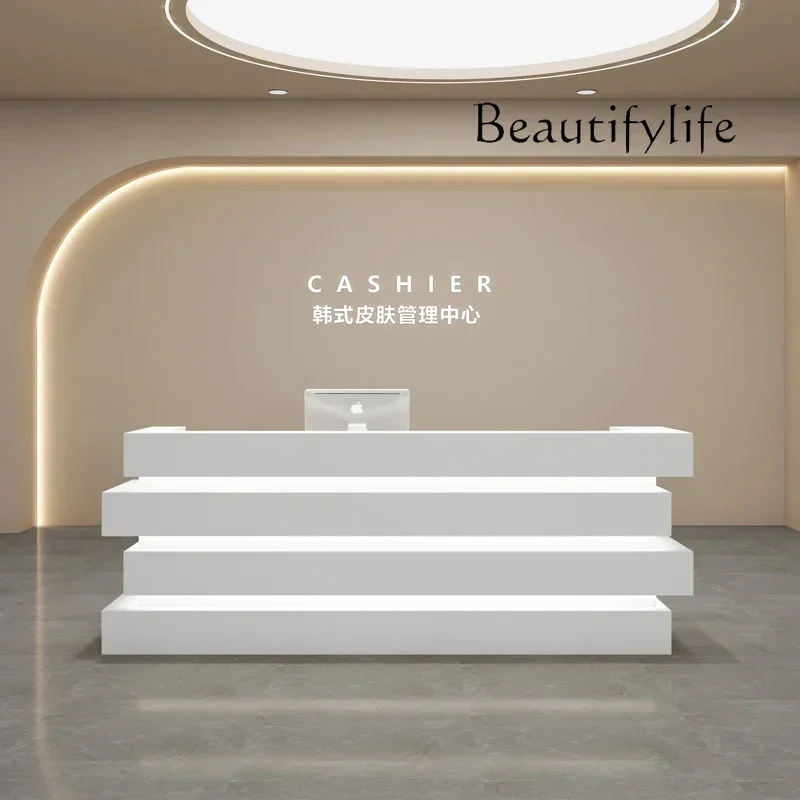 Beauty Salon Clothing Store Cashier Counter Commercial Company Hair Salon Creative Front Desk Reception Desk