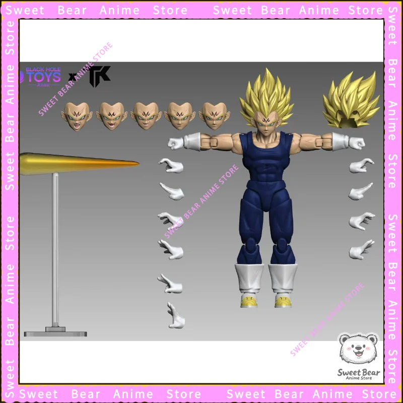 Black Hole & TK Kampfbeschädigte Vegeta 3.0 Dragon Ball Majin Vegeta shf Actionfigur Anime Modell Trendy Toys Desktop Doll Naruto