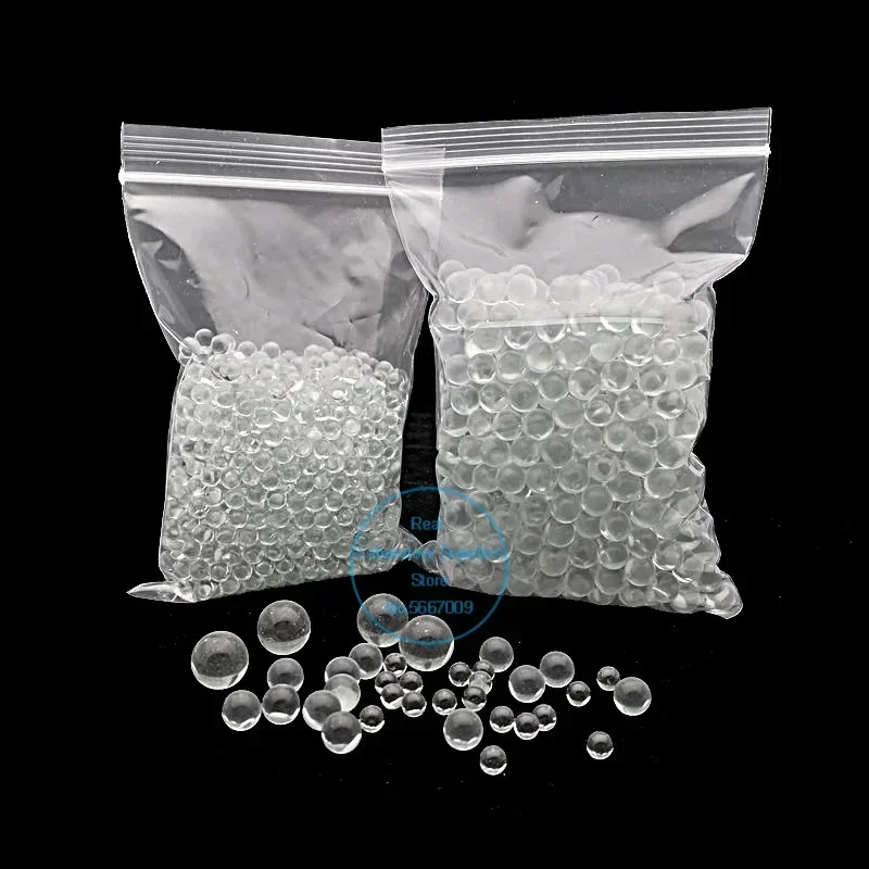 1000pcs/2000pcs 1mm-11mm Laboratory Anti-boiling Clear Glass Beads High Precision Soda-lime Glass Balls for School Experiment