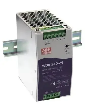 Taiwan Mingwei 380V Input Rail Power Supply WDR-240-24 240W 24V10A Authorized Distribution