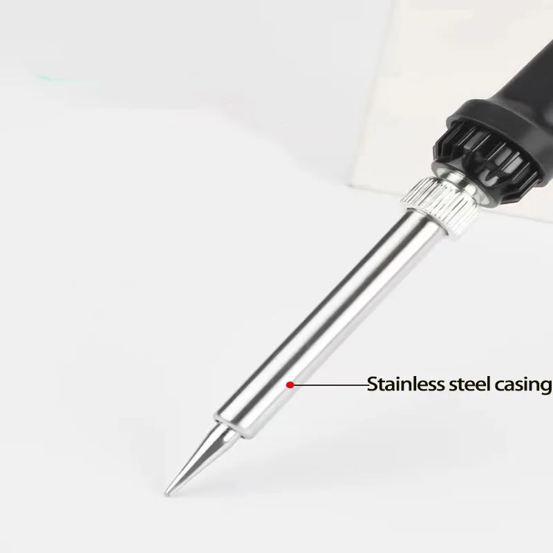 New Adjustable Temperature Electric Soldering Iron 220V 60W Welding Solder Rework Station Heat Pencil Tips Repair Tool