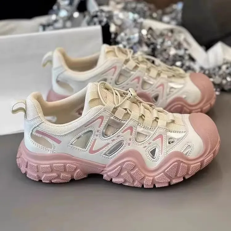 Fashionable Outdoor Hollow Out Women's Shoes 2026 Autumn New Design Sense Running Sports Leisure Wear-resistant Women's Shoes view 5