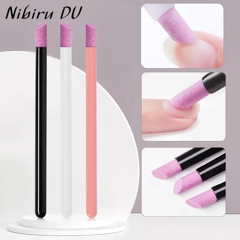 

5/1PCS Quartz Scrub Nail File Cuticle Remover Dead Skin Remover Lightweight Portable Manicure Stick Nail Files Accessories Tools