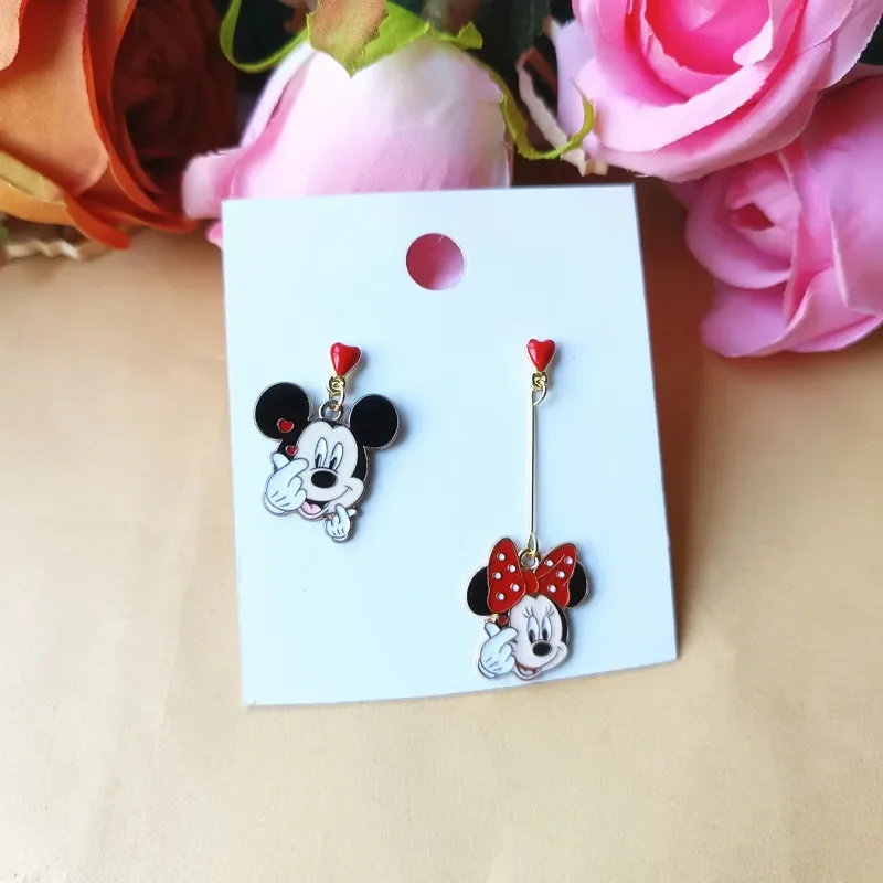 Disney Cartoon Anime Mickey Mouse Ohrringe Legierung Halloween Mode Accessoires Kawaii Ohr stecker Mädchen Schmuck Geburtstags geschenke