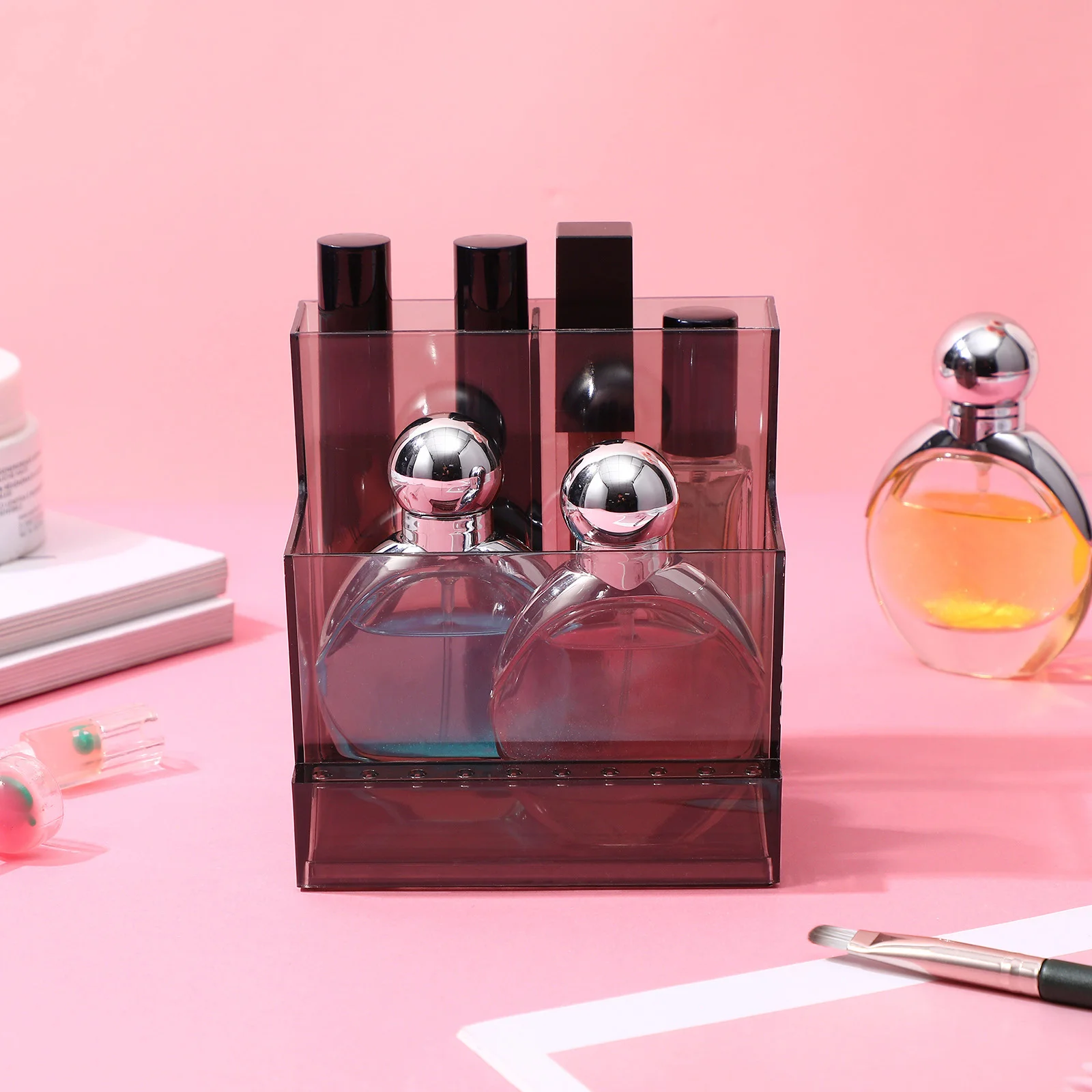 

Drill Bit Holder Transparent Acrylic Storage Box For Tools Polisher Bits Brushes Nail Art Projects Salon Home Practice