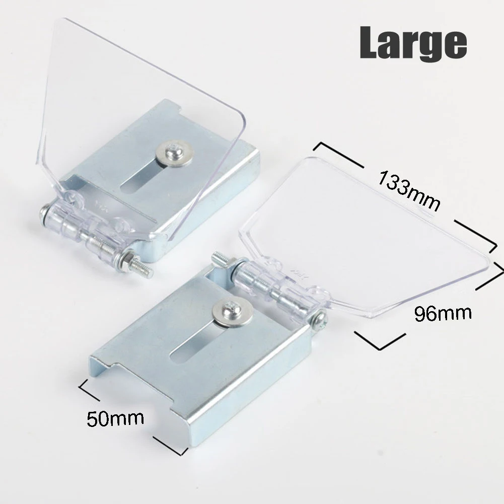 

2Pcs Grinding Machine Replacement Guard Protective Glass Bench Grinder Eye Protection Protection Safety Shields With Bracket