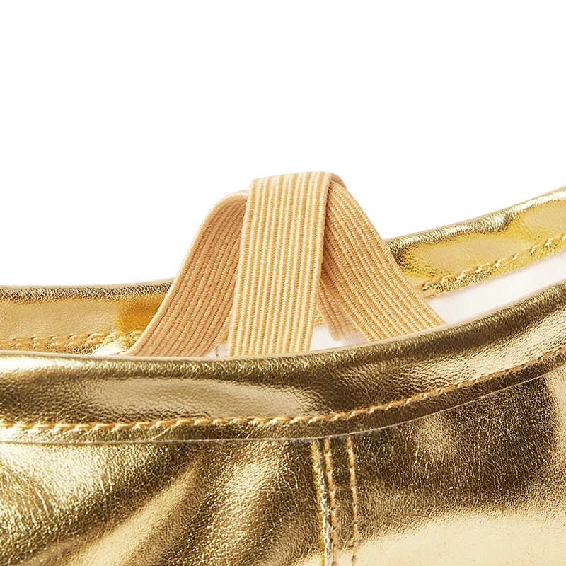 Ballet Dance Shoes For Girls Soft Sole PU Leather Yoga Gold Silver Children Ballet Dance Shoes Wholesale