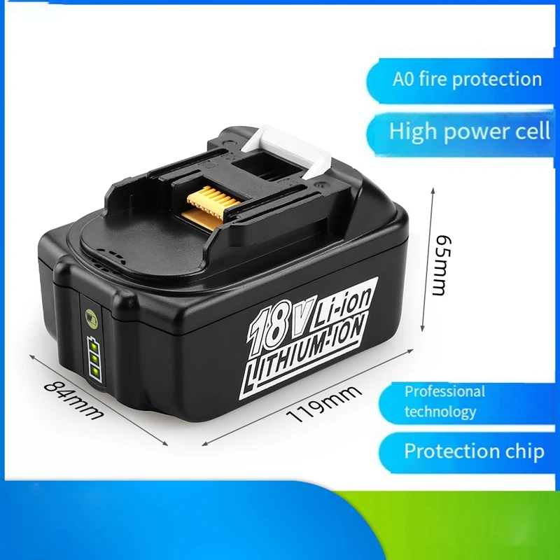 

For Makita 18V Battery BL1860B Rechargeable Li-Ion Battery For Makita 18V Charger Power Tools BL1830B BL1840 LXT-400