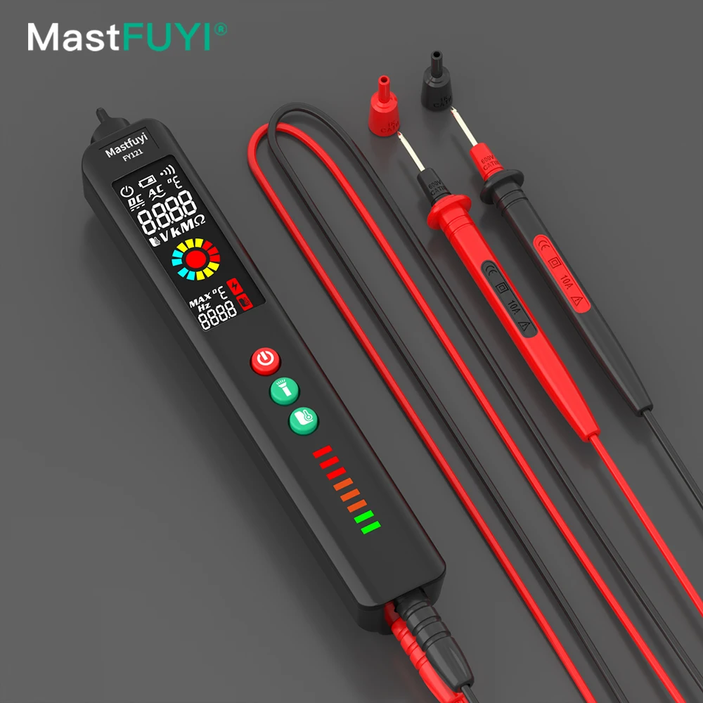 

MASTFUYI Professional Digital Multimeter for temperature, DC/AC voltage resistance Tester for home general purpose instrument