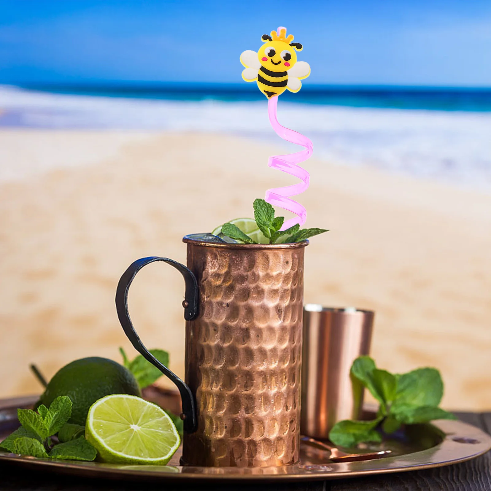 

8pcs Reusable Drinking Straws Bendable Plastic Beverage Tools For Party Festival Juice Cocktail Milk Tea Gathering Straw