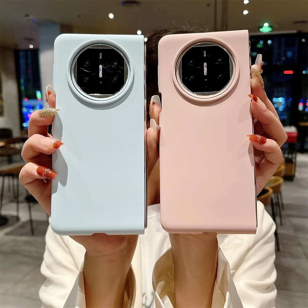 Luxe Echte Vloeibare Siliconen Hoes Voor Huawei Mate X 5X3 Huid Voelen Glad Touch Microfiber Linning Rubber Beschermhoes