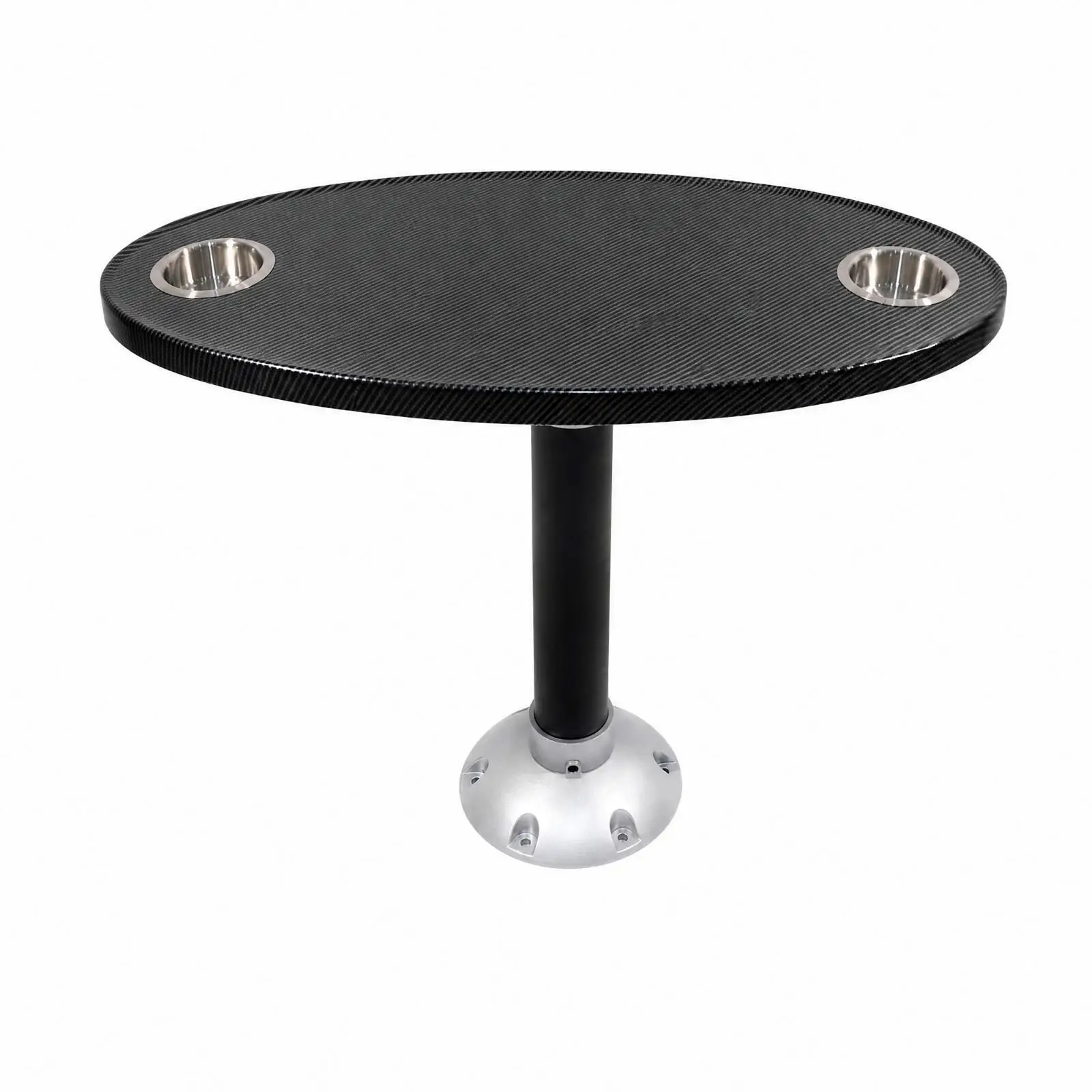 Compact Boat Tea Table 360 Degree Adjustable Support Anti Slip Edge for Fishing Inflatable Boats Outdoor Use
