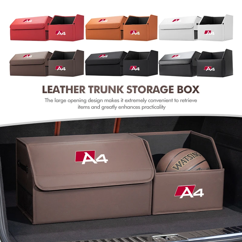 

For Audi Car Trunk Storage Box Large Capacity Stuff Stowing Organizer For TT A1 A3 A4 A6 A5 Q5 A1 Q7 Q3 A8 Q2 A7 Q8