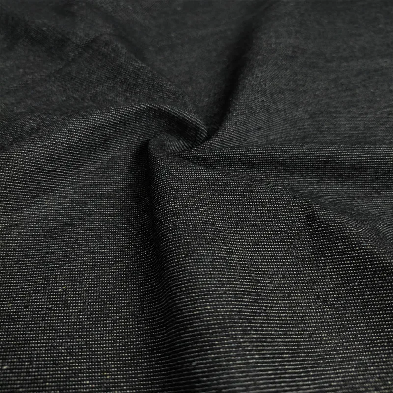 Stretch Pure Cotton Denim Fabric By The Meter for Skirts Coats Sewing Fashion Plain Thick Thin Style Jeans Cloth Breathable Blue