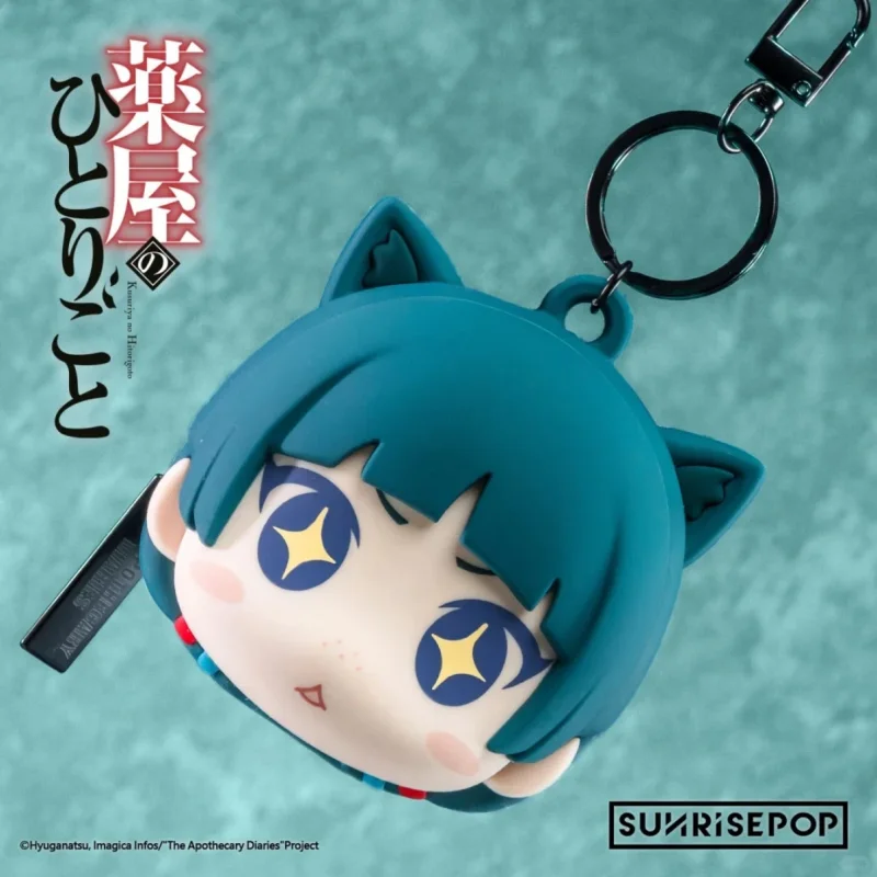 サンライズポップ-薬屋日記-マオマオ-猫耳-シリコン-コインパース-ヘッドホンバッグ-かわいい周辺グッズ-女の子の誕生日サプライズギフト
