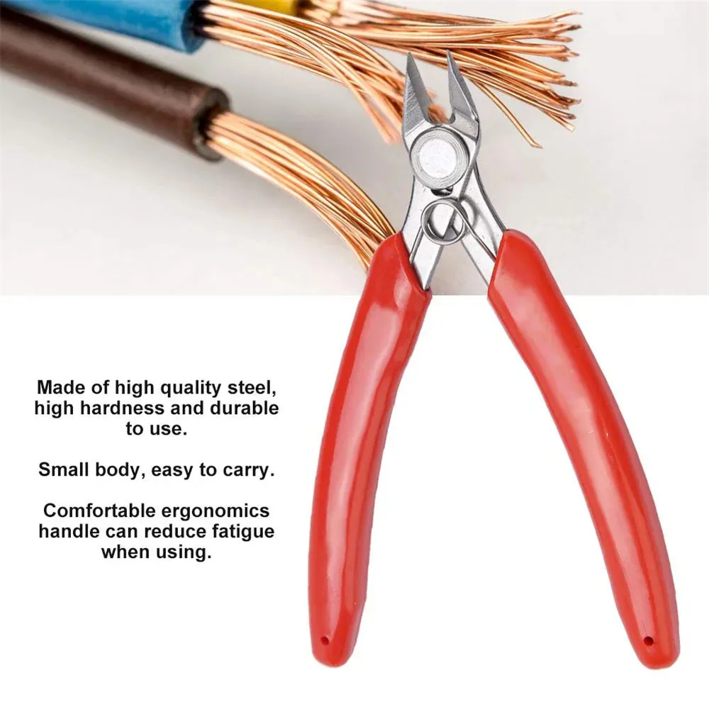 Universal Stainless Steel Pliers DIY Electronic Diagonal Side Cutting Nippers Wire Cable Cutter 3D Printer Parts Hand Tools