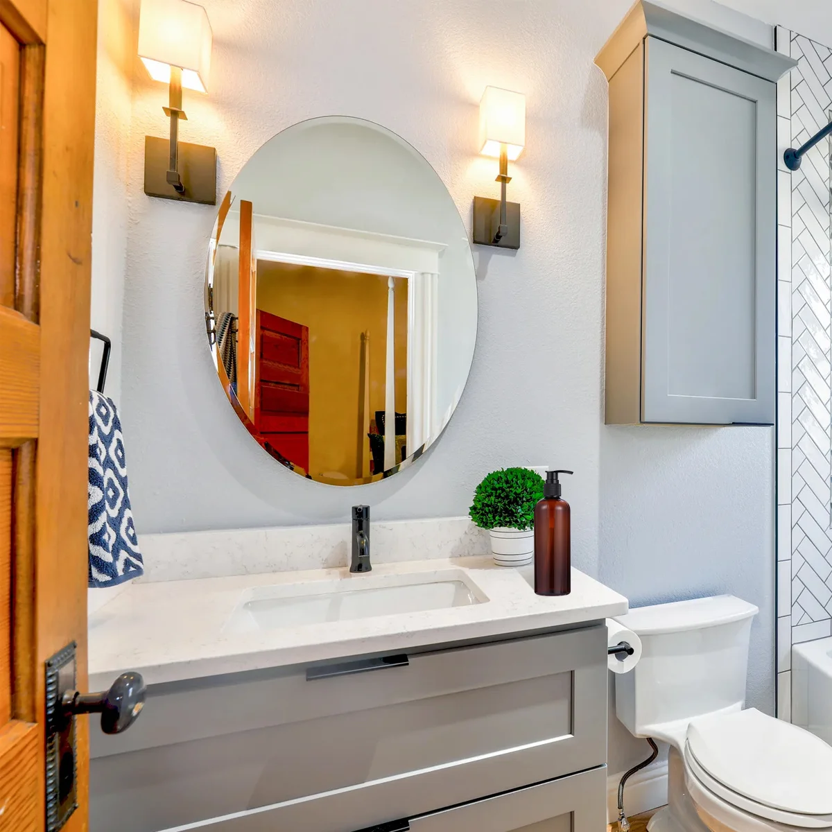 

3Pcs 300ml Empty Shampoo Bottle Pump Dispenser Eco-Friendly Portable Bathroom Decor Liquid Storage Pump-Bottles