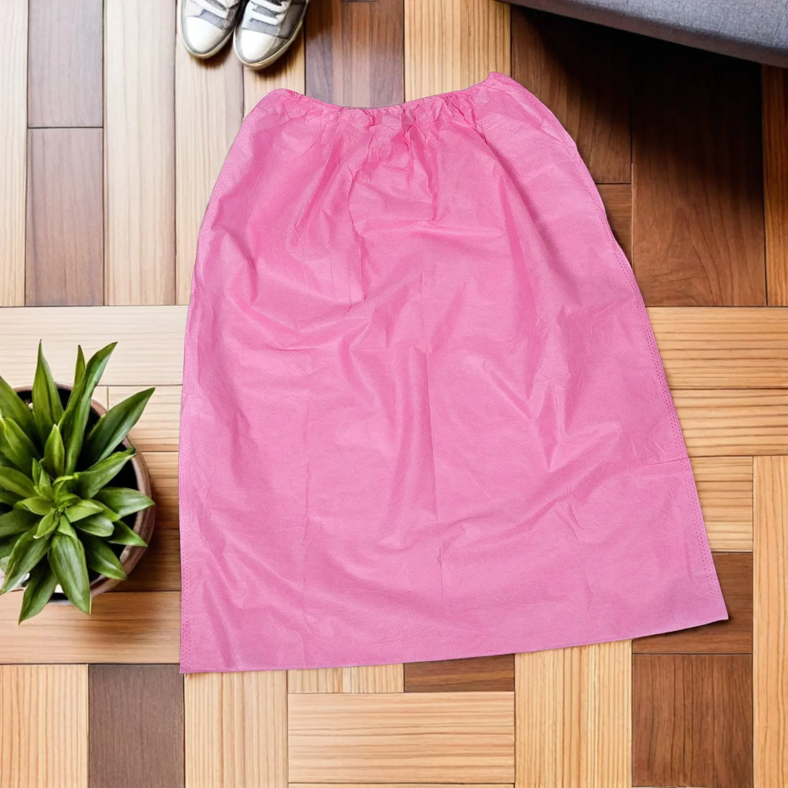 20Pcs Non-Woven Disposable Bath Skirt for Women Lightweight Breathable Spa Wrap Elastic Closure Sweat Steaming Gown Sauna Facial