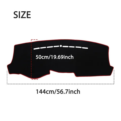 Imagen 2 del producto Para Hyundai Tucson 2005-2009 cubierta del salpicadero del coche evitar almohadilla de luz cubierta de plataforma de instrumentos estera accesorios de alfombra