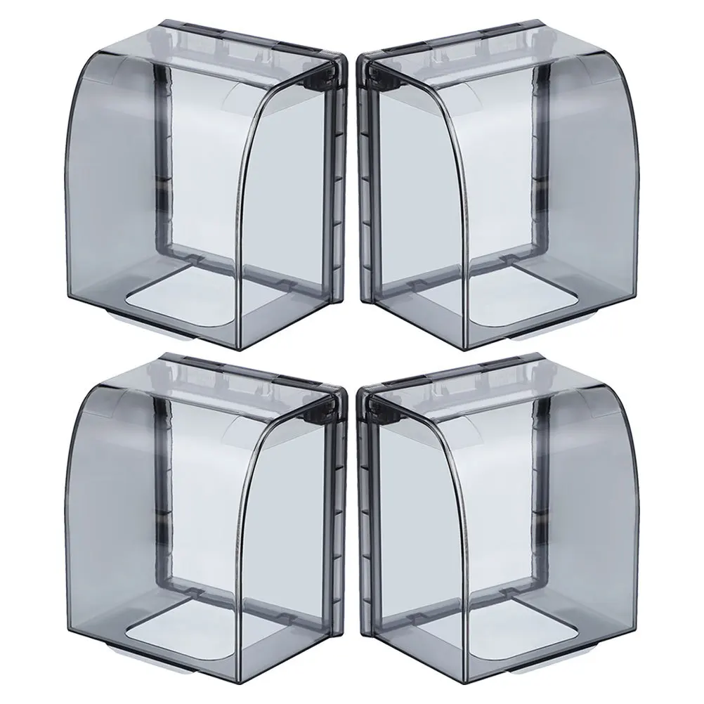 

Clear Weatherproof Outlet Cover for Single Socket Outdoor Receptacle Protection with Elevated Lid for Bulky Plugs No Tools