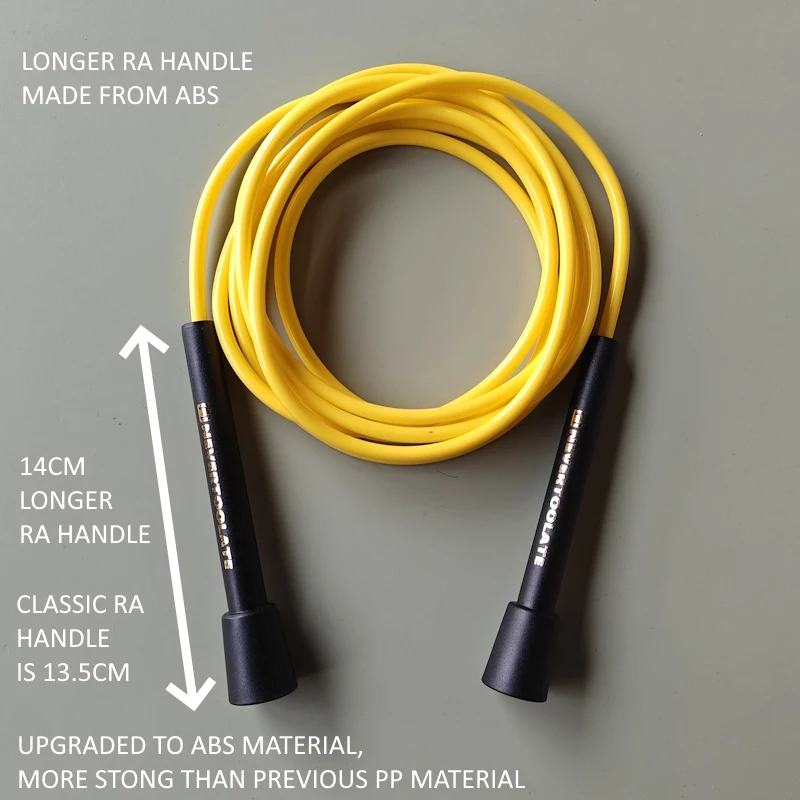 NEVERTOOLATE  pvc+TPU alloy 140gram 5.8mm diameter 3.2m length between handles soft 80A SHORE HARDNESS  -20℃~40℃  jump skip rope