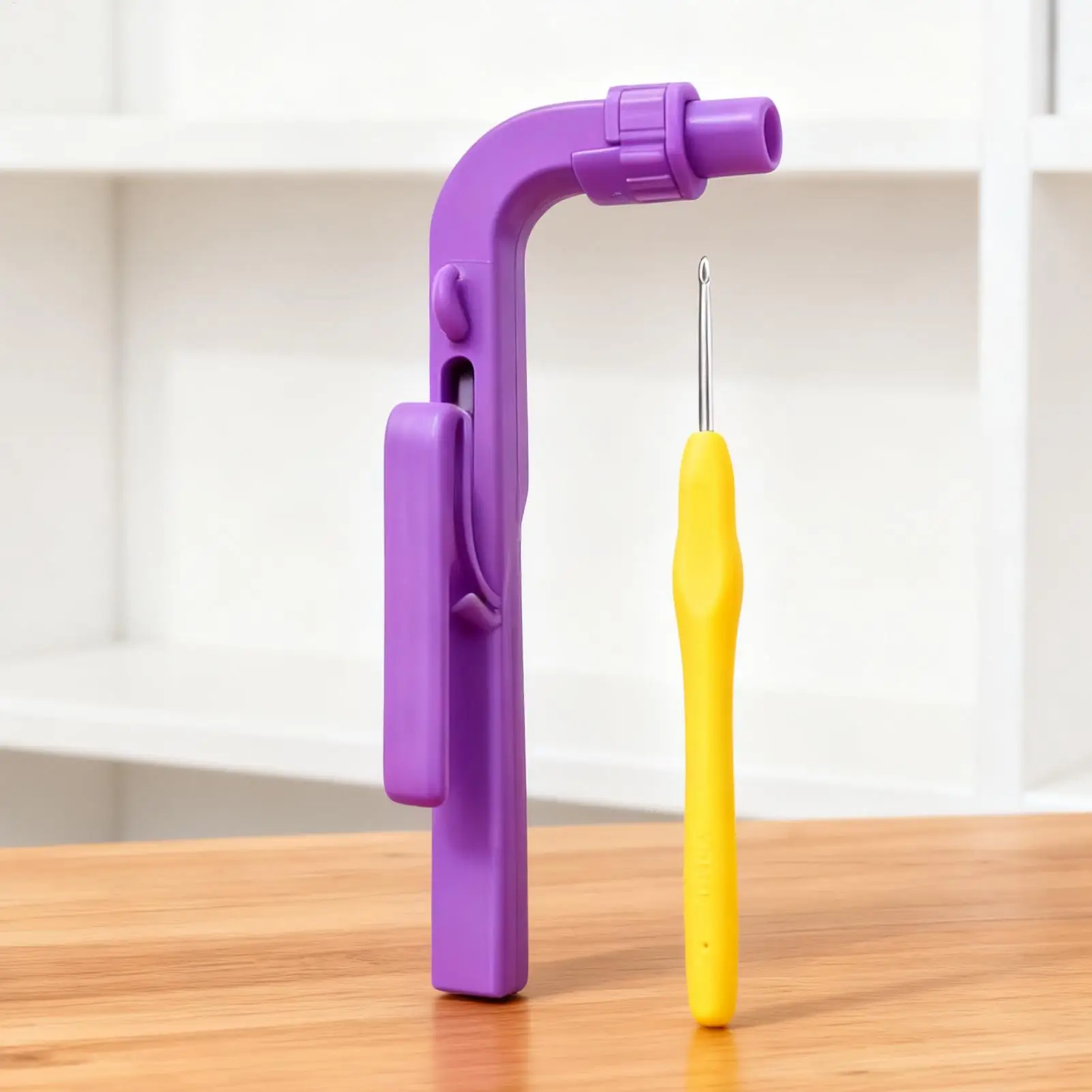 خطافات كروشيه لوازم حرفية خياطة دائرية دليل غزل أصابع أداة كروشيه للمبتدئين المحترفين الحياكة #3