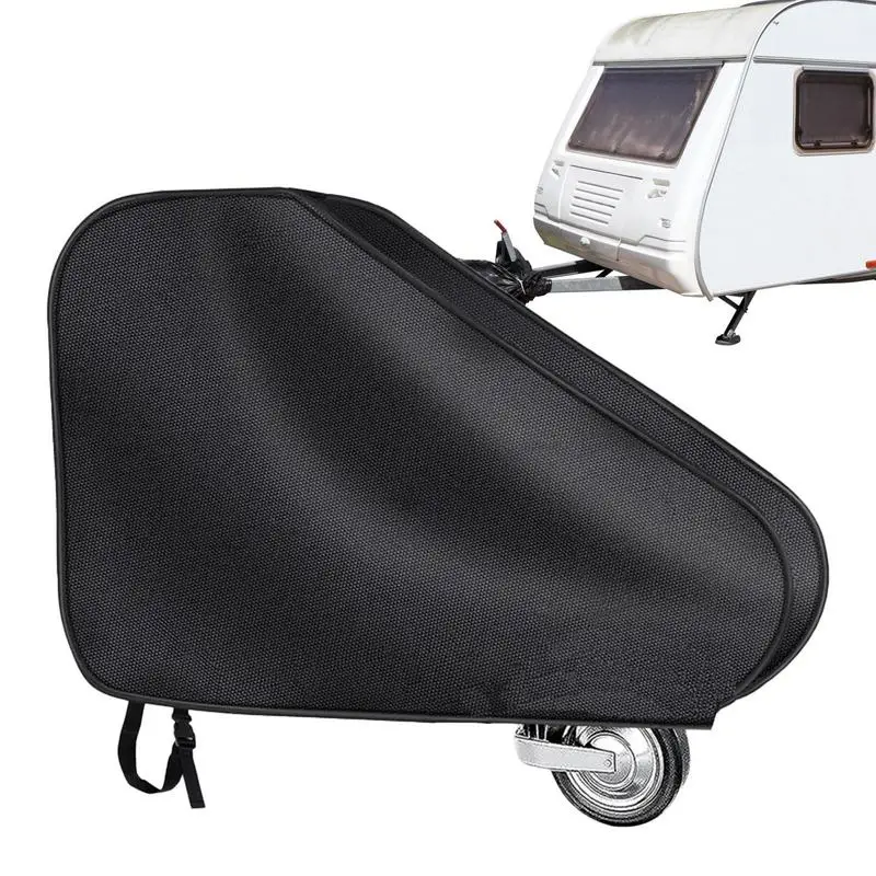 Caravan Hitch Cover Windproof Waterproof Oxford Cloth Rv Hitch Shade Tongue Jack Cover Rv Hitch Shade Universal Hitch Shade Car