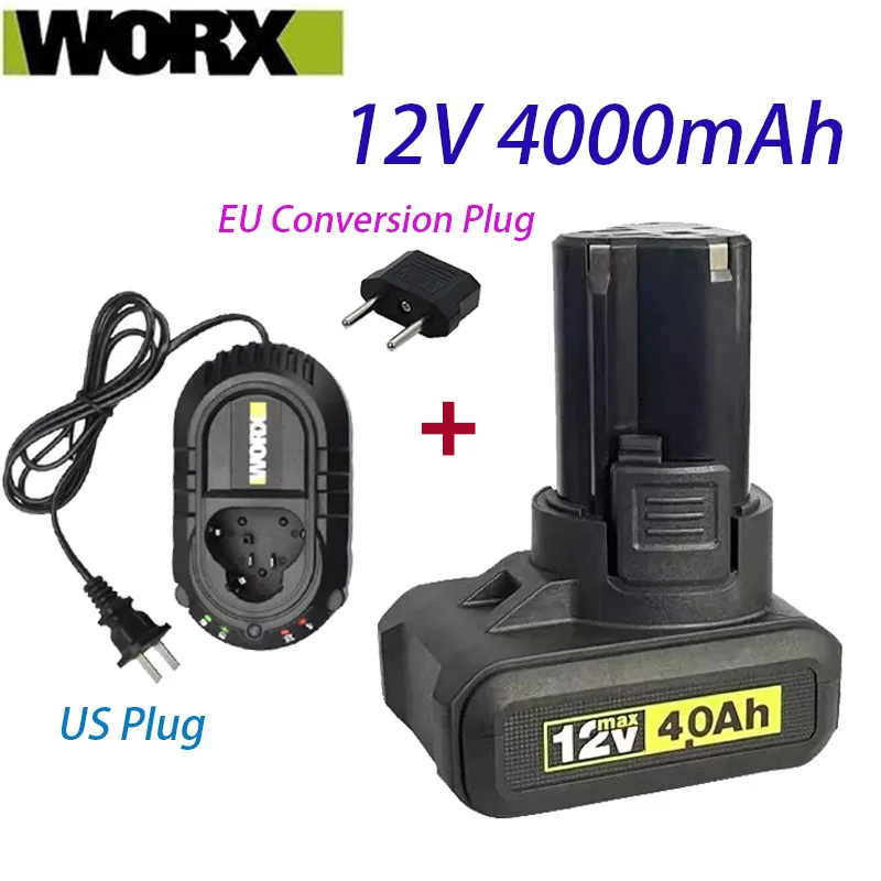

Durable NEW 4.0Ah Batterie d'origine pour outil électrique WORX Kress 12V WA3506 WU127 WU128 WU130 WU131X WU132 WU280 WX128