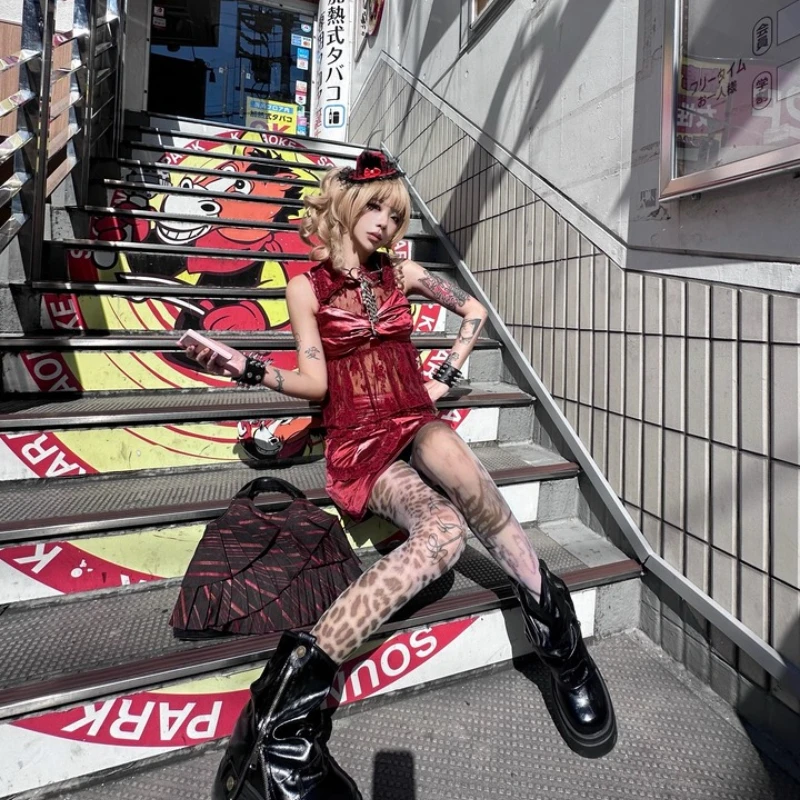 2025 Autumn New Sweet Hot Girl Subculture Leopard Print Women's Stockings Original Design Sexy Versatile Anti-Snag Tights Ladies