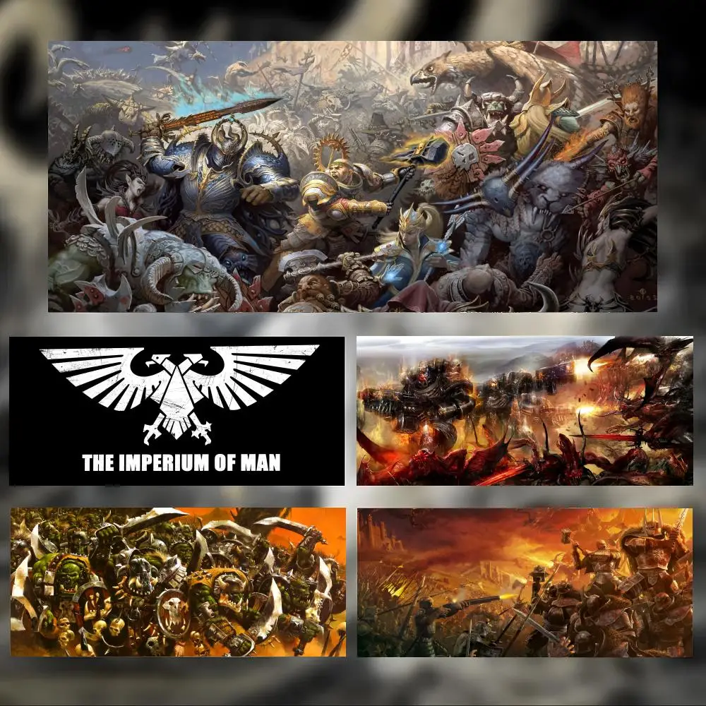 Dark Fantasy Game W-Warhammer Mouse Pad Large Thick Desk Pad