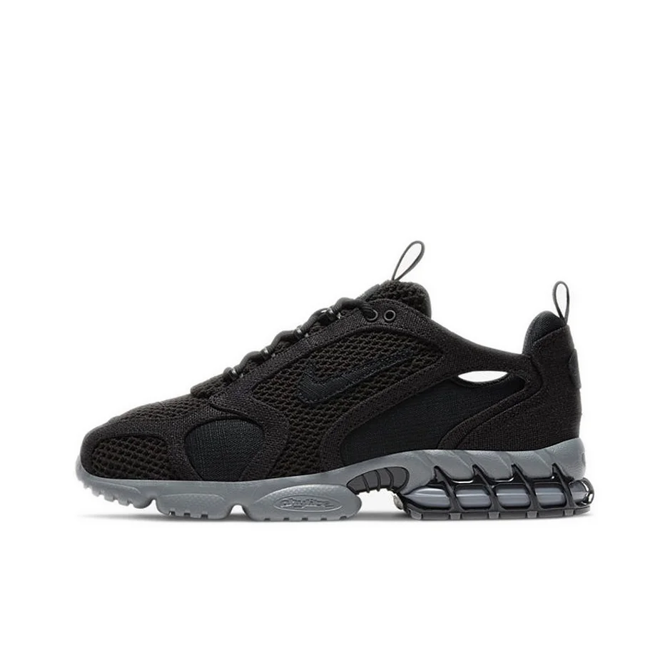 Stussy X Nike Air Zoom Spiridon Cage 2 Casual Shoes Unisex Low Top Black CQ5486-001