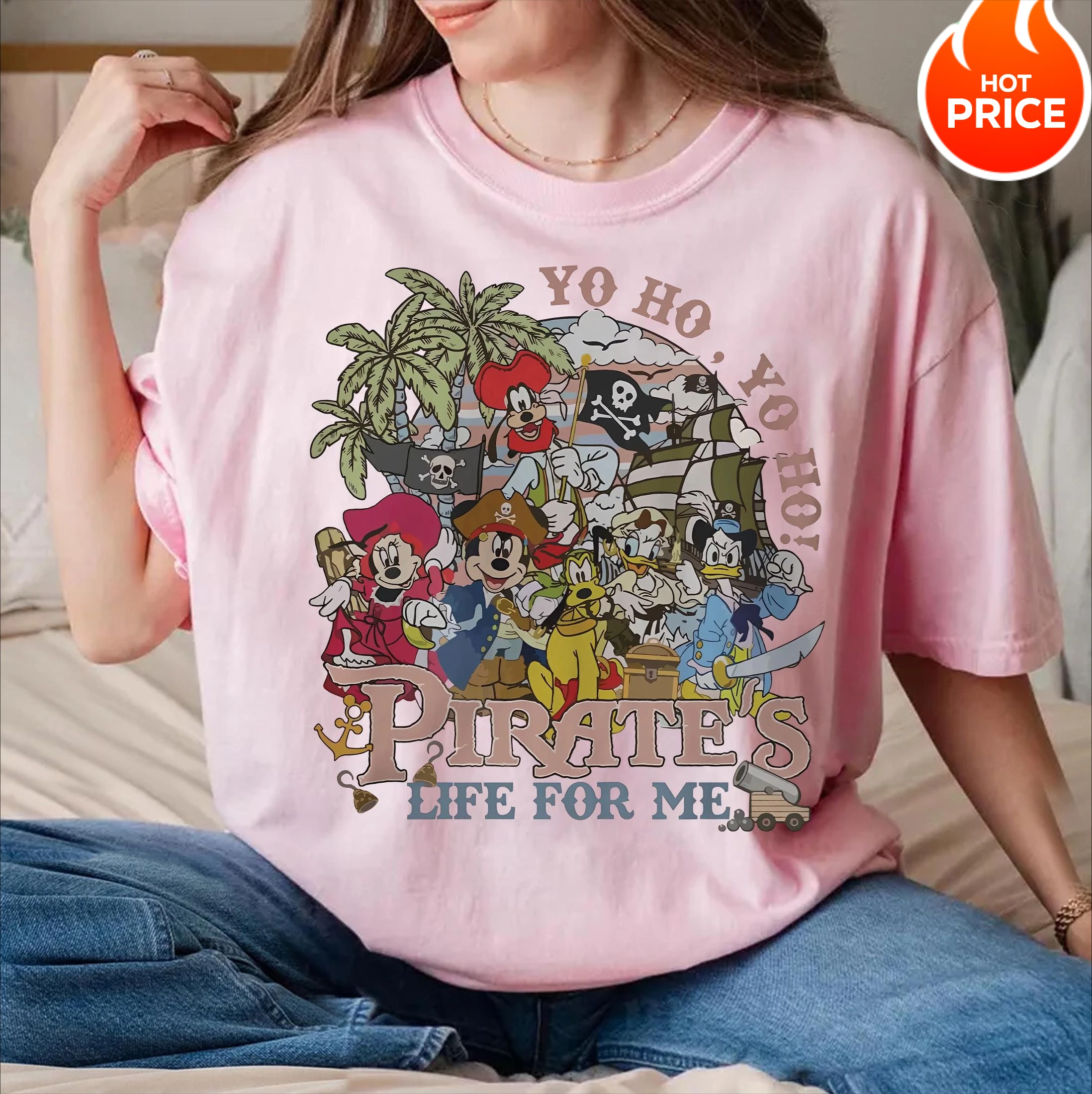 La vita retrò dei pirati per me Topolino e gli amici Maglietta Disney Pirati dei Caraibi Maglietta Disney Maglietta Disney Family Trip