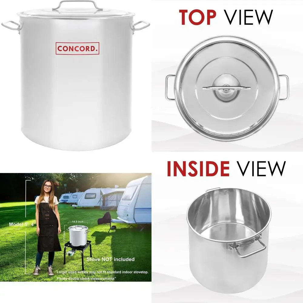 

Посуда из нержавеющей стали на 30 литров для приготовления пищи и кипячения больших объемов