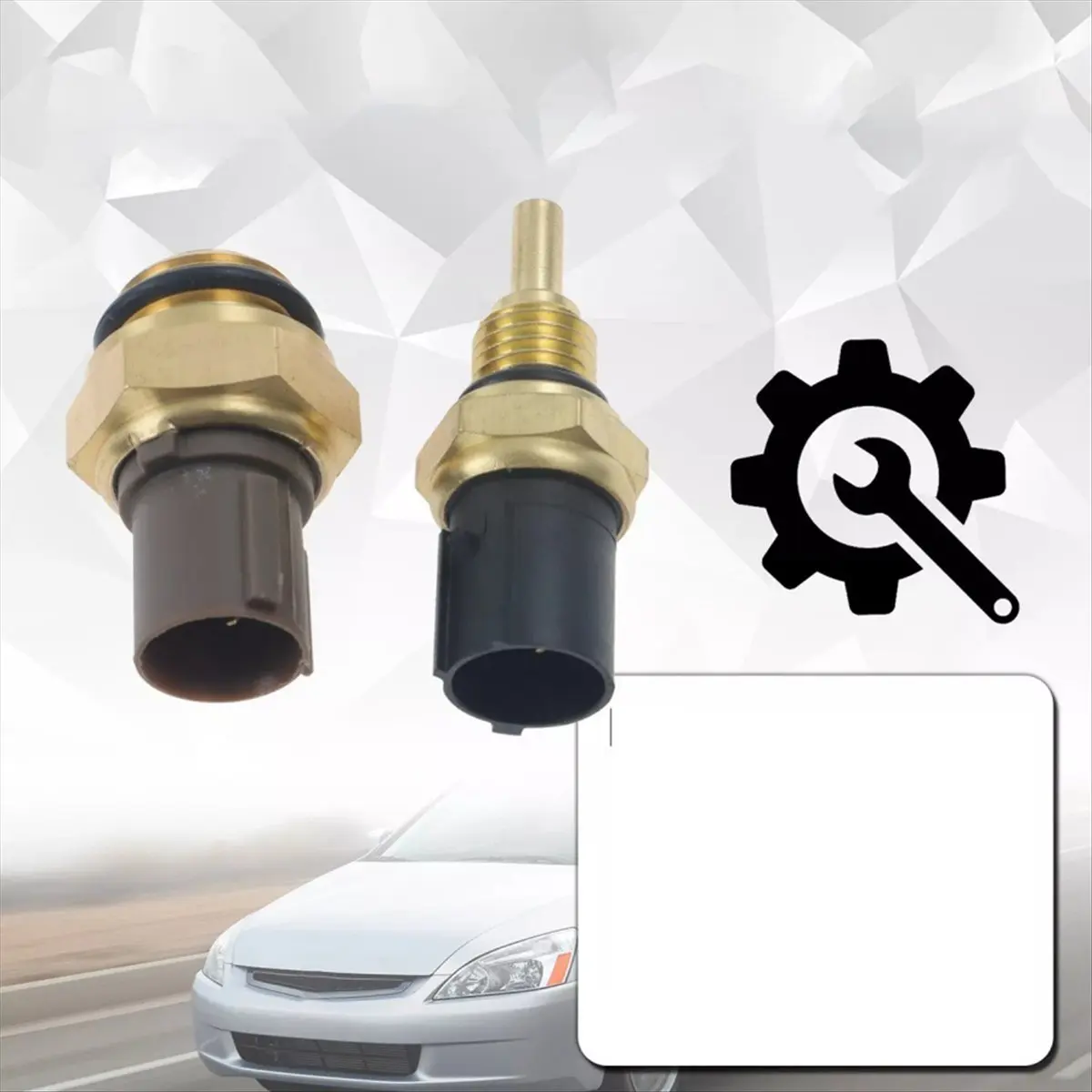 #49D (Plastic+Metal)Cooling Fan Switch Coolant Temperature Sensor Connector for Honda,Automotive Parts & Accessories