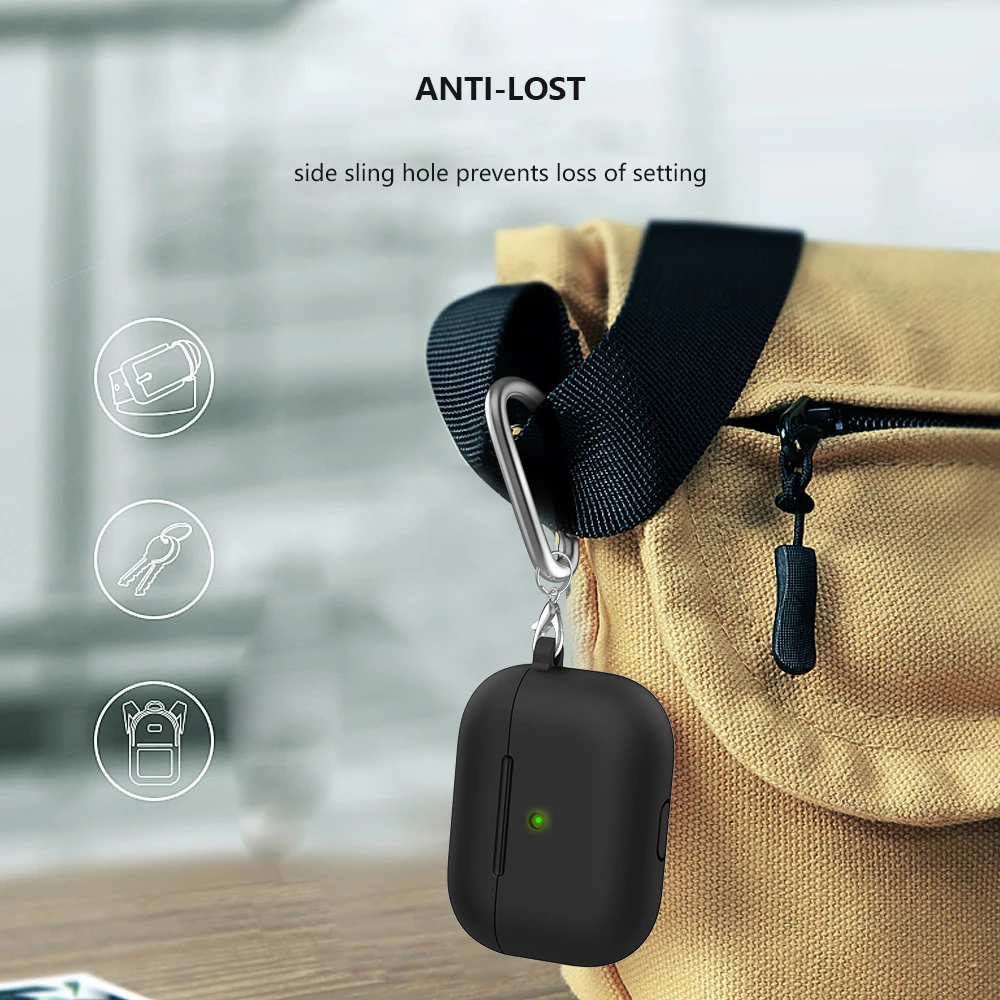 Funda de silicona para auriculares Airpods Pro, funda, accesorios para auriculares, caja protectora para apple airpod pro 1, funda con gancho