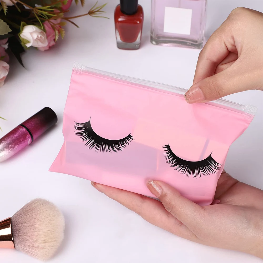 20Pcs Wimpern Nachsorge Taschen Wiederverwendbare EVA Kunststoff Make-Up Taschen Kulturbeutel Reise Lagerung Make-Up Tasche Kosmetische Wimpern Liefert