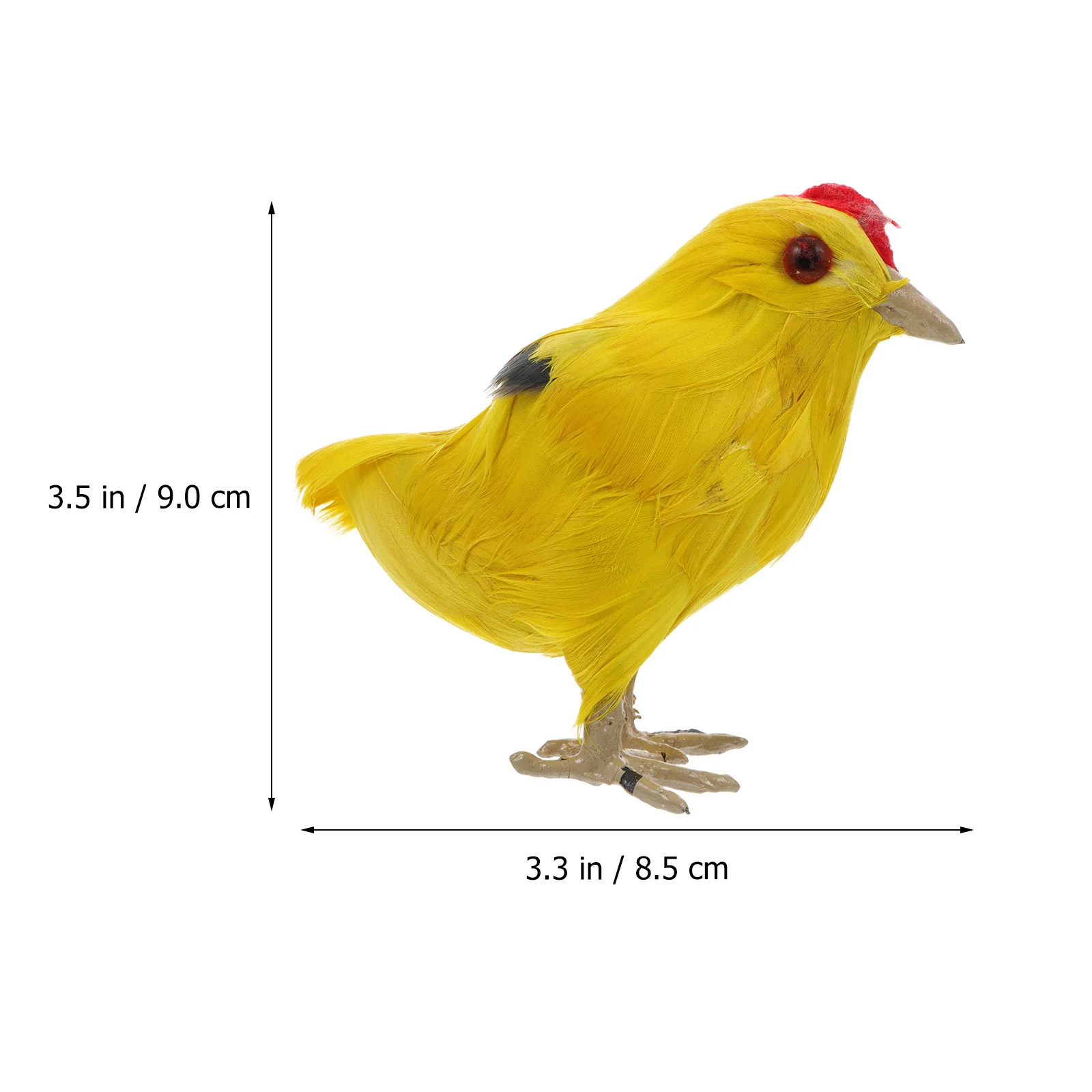 

Lovely Chick Funny Artificial Animal Educational Model Unique Photo Prop Adorable Ornament for Cabinet Closet Household