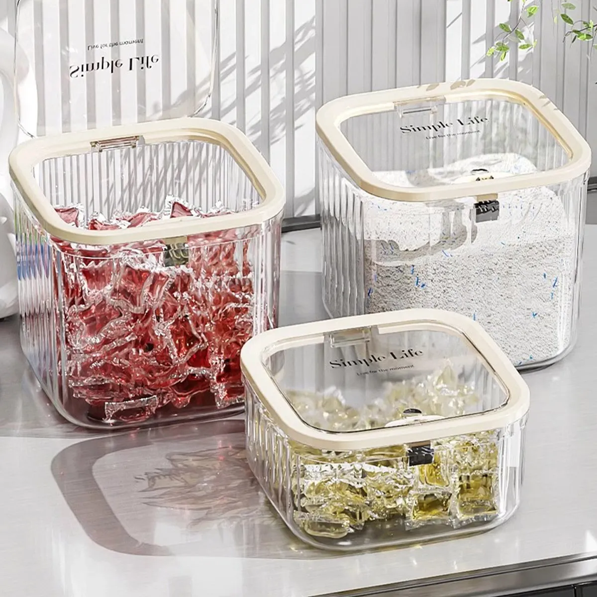 Transparente Aufbewahrungsbox, Aufbewahrungsbox für Wäscheperlen, Aufbewahrungsbehälter für Haarringe und Haarspangen, verschiedene Desktop-Box