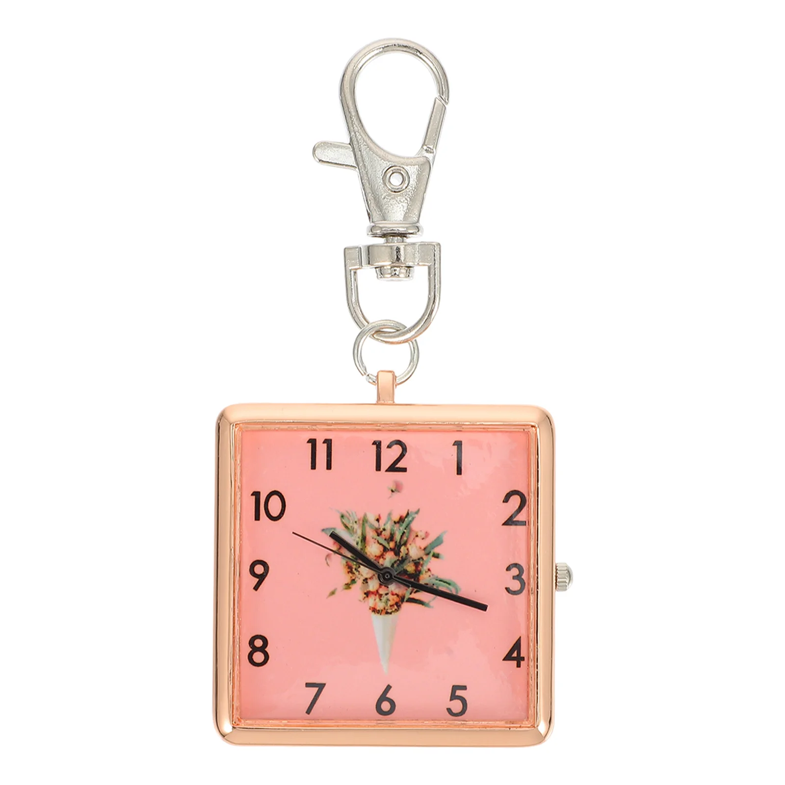 

Nurse Pocket Watch Key Pendant Hanging Watch Vintage Design Accurate Movement Buckle Style for Students Nurses Exam