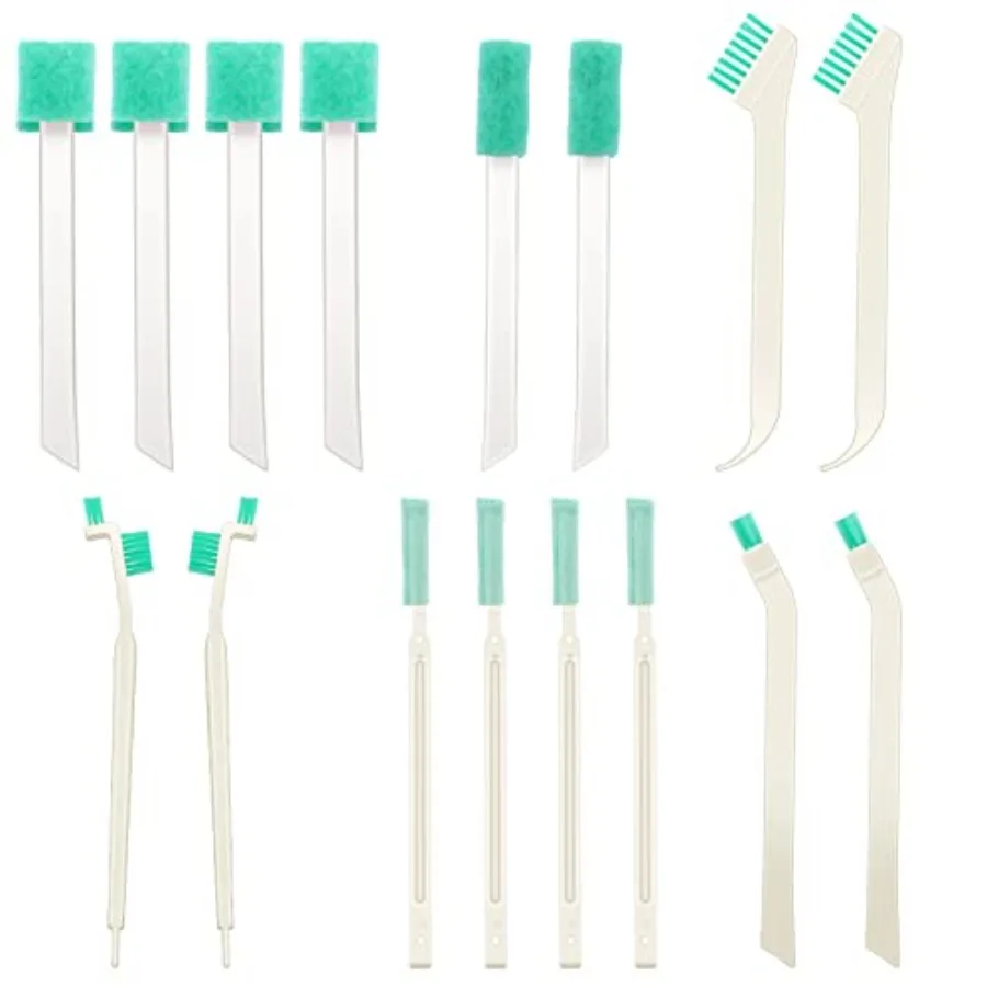 

16 Pcs Small Household Cleaning Brushes, Deep Detail Crevice Cleaner Brush Crevice Cleaning Tool 8 in 1 Cleaner Brush for Small
